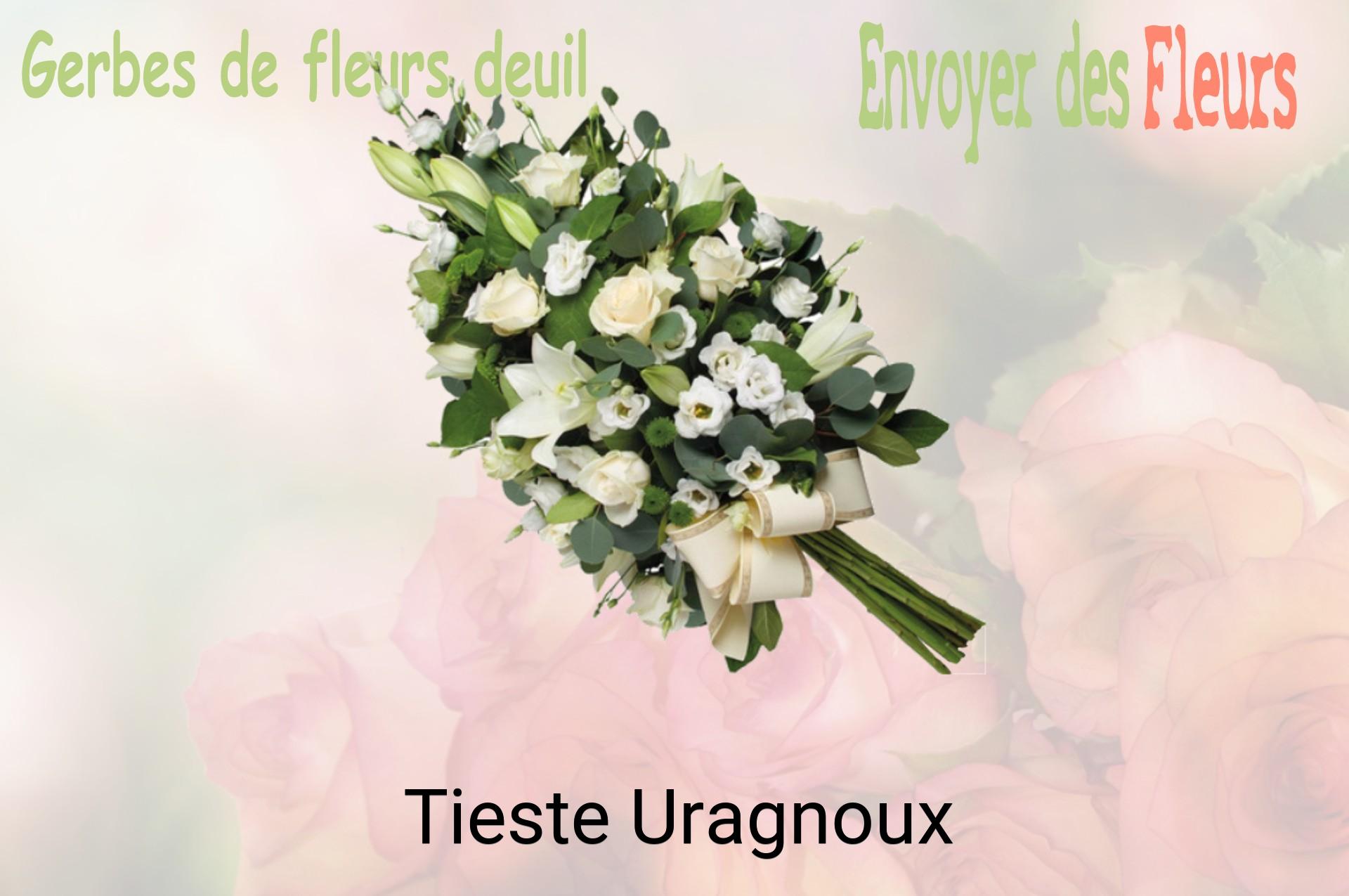 Gerbe de fleurs de deuil livrée à Tieste-Uragnoux